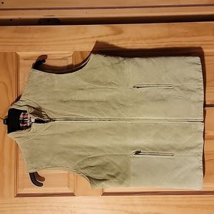 Bushwacker Suede vest, Large, Sage Green